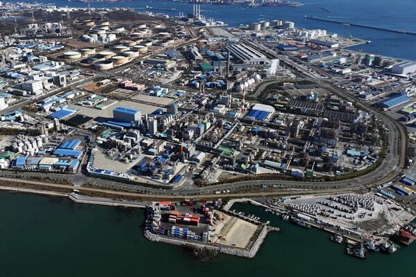 Aerial view of SK chemicals' Ulsan plant where the Recycle Innovation Center will be constructed Aerial view of SK chemicals' Ulsan plant where the Recycle Innovation Center will be constructed